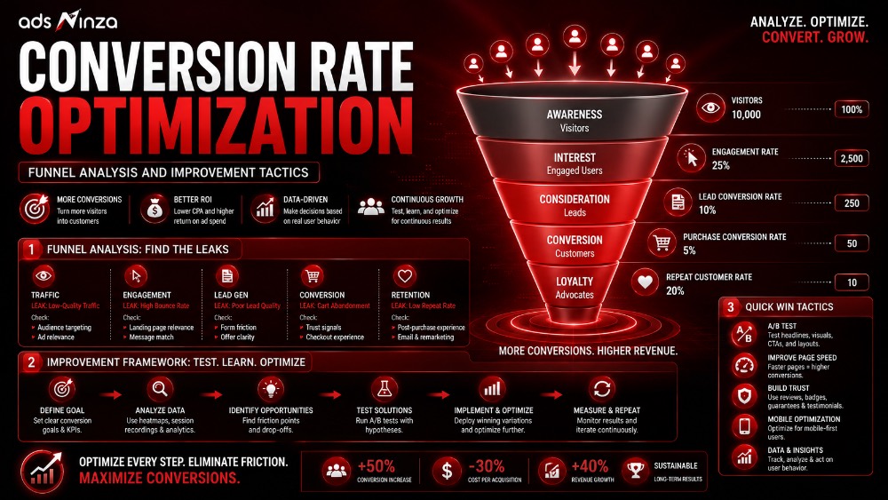 Landing page conversion rate optimisation